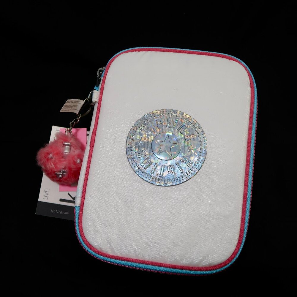 Kipling 100 Pens Metallic Case in ALABASTER LACQ